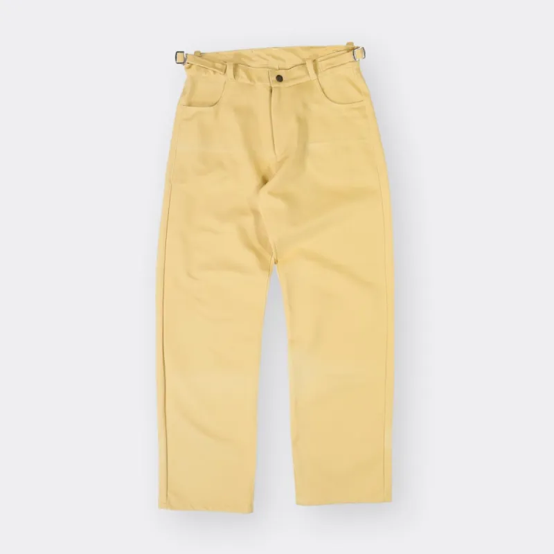 Pietá Yellow Tailored Trousers sold by Rhubarb and Lemon