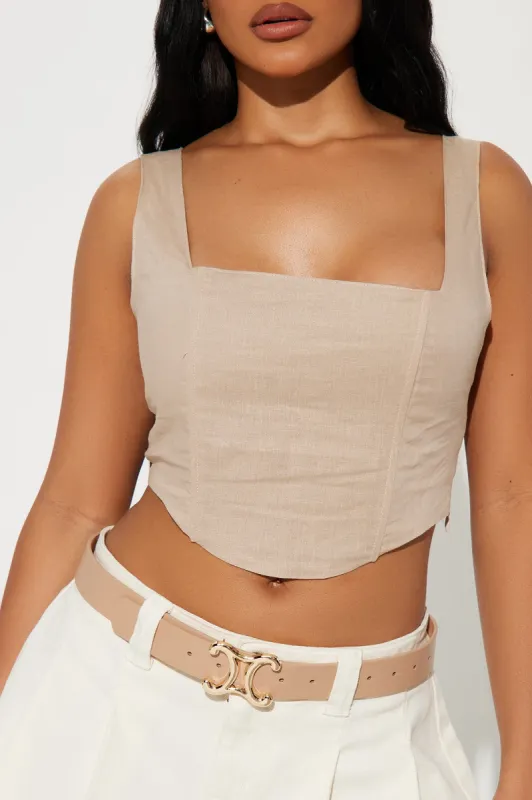 Living Lavishly Belt - Taupe sold by Fashion Nova
