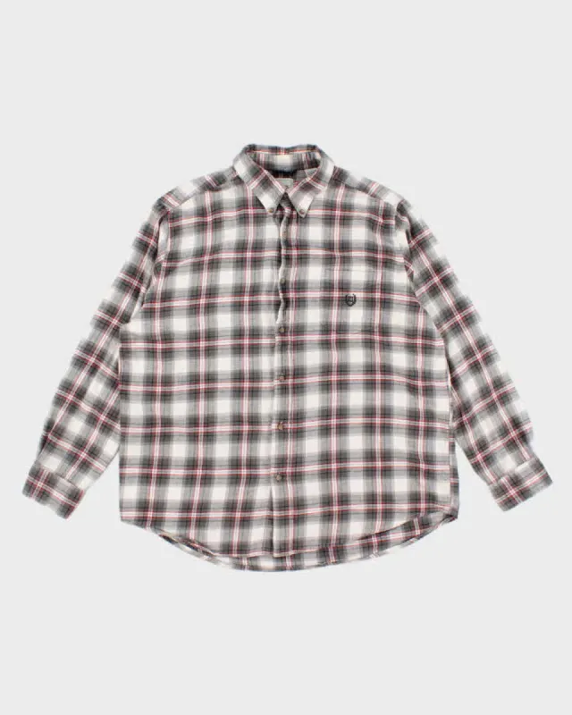 Vintage 90s Chaps Light Flannel Shirt - XL sold by Rokit