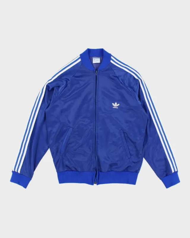70s/80's Vintage Men's Blue Adidas ATP Zip Up Track Jacket