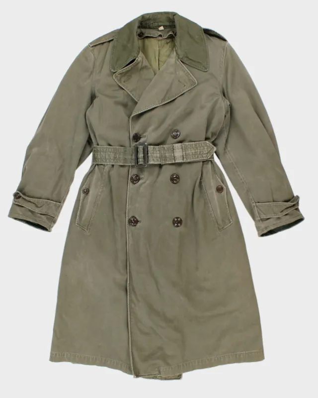 Vintage Men's Green Long padded Military Coat - S sold by Rokit
