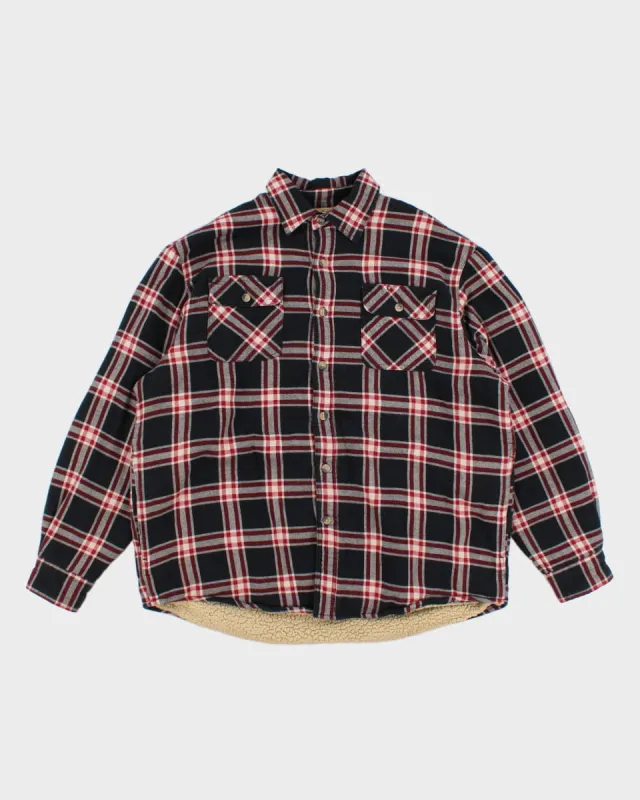 Wrangler Fleece Lined Flannel Shirt - L sold by Rokit