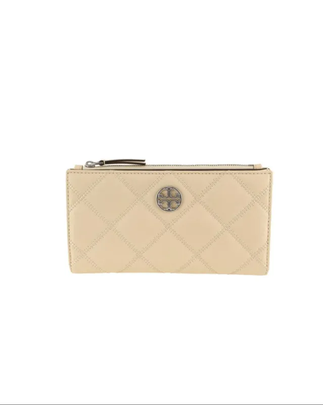 Tory Burch New Cream Willa Slim Envelope Wallet sold by Ruumur