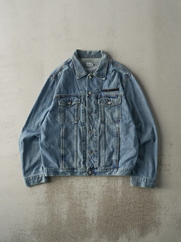 Vintage 90s Light Wash Calvin Klein Denim Jacket (M) sold by Rebalance Vintage