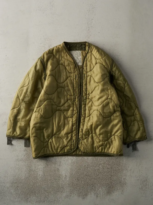 Vintage 90s Olive Green Army Liner Jacket (S/M) sold by Rebalance Vintage