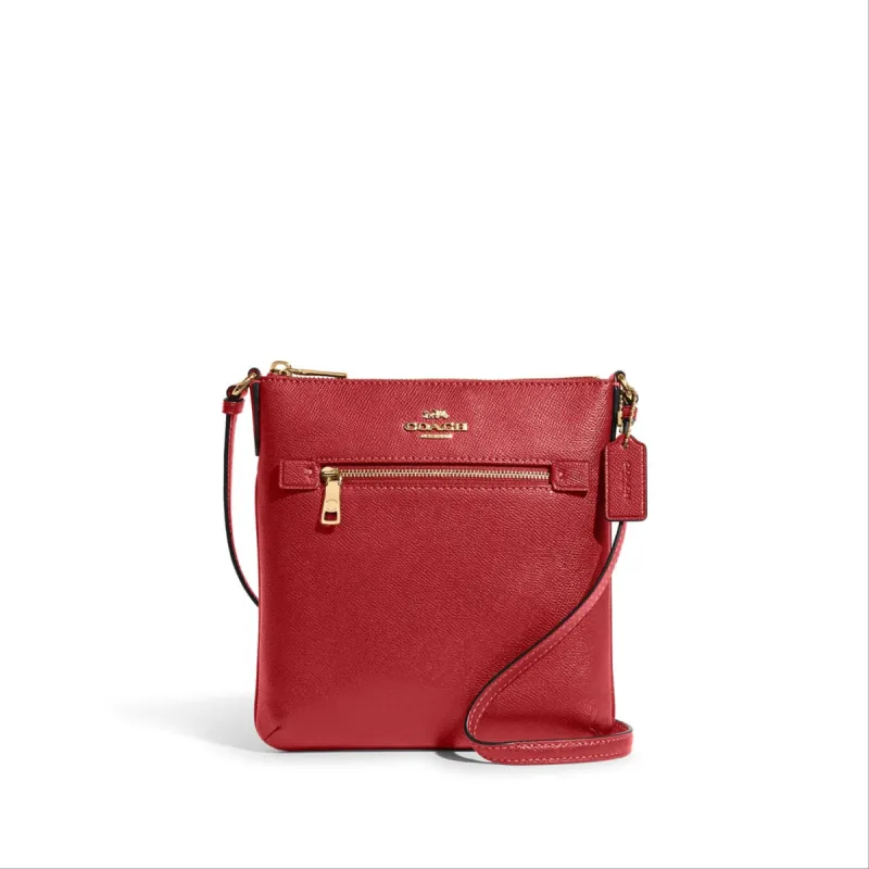 Coach Women's Red Mini Rowan File Bag sold by Ruumur