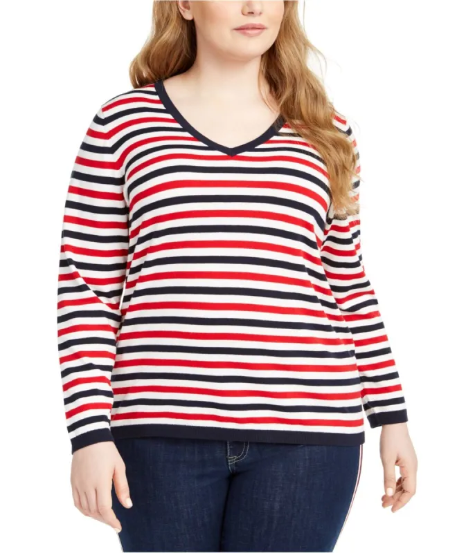 Tommy Hilfiger Women's Striped Pullover Sweater Style Blue Size 0X sold by Ruumur