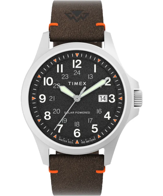 Expedition North® Field Solar 41mm Eco-Friendly Leather Strap Watch sold by Timex