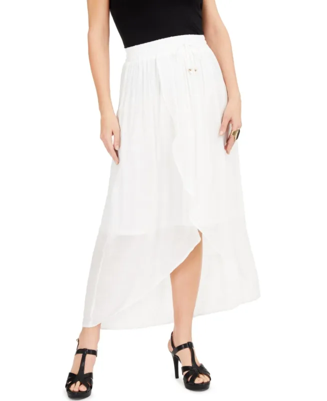 Thalia Sodi Women's Wrap Midi Skirt  White Size Medium sold by Ruumur