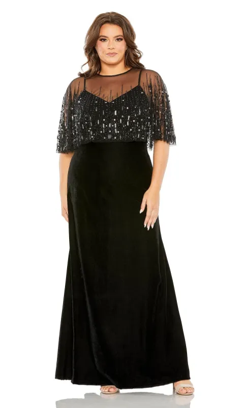 Long Plus-Size Prom Dress 9228 by Mac Duggal sold by PromGirl