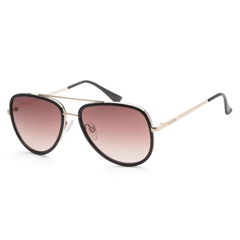 Guess Women's 59 mm Shiny Black  Sunglasses GF0417-01B sold by Ruumur
