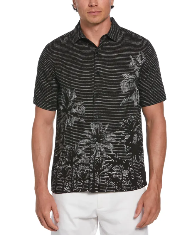 Geo Palms Print Shirt sold by Cubavera