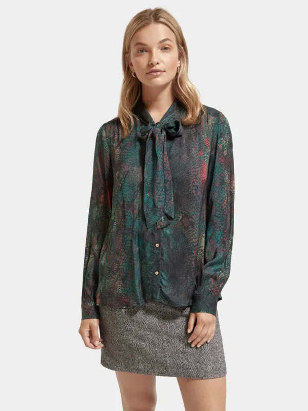 Shirt with tie neck sold by Scotch and Soda