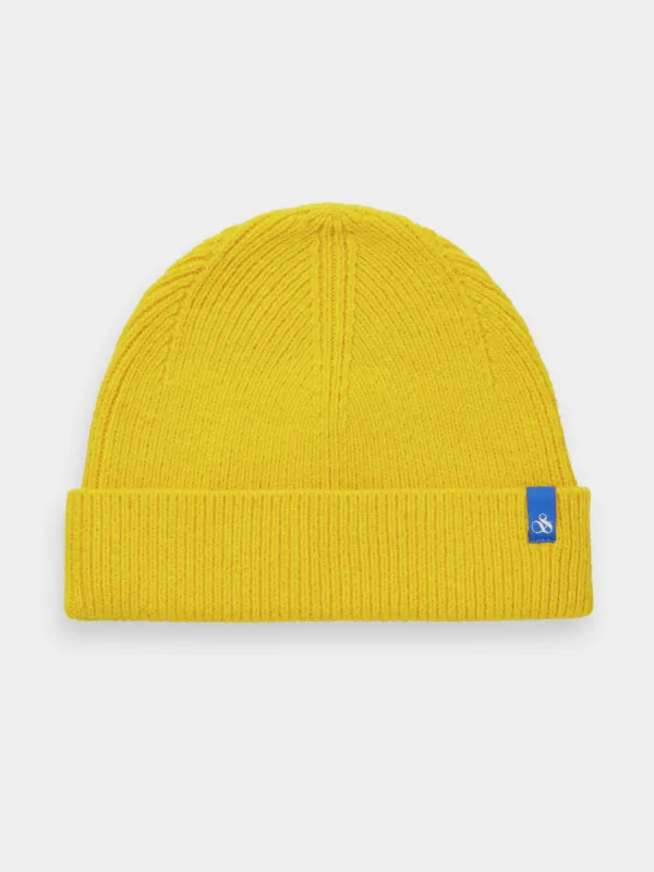 Rib knit beanie sold by Scotch and Soda