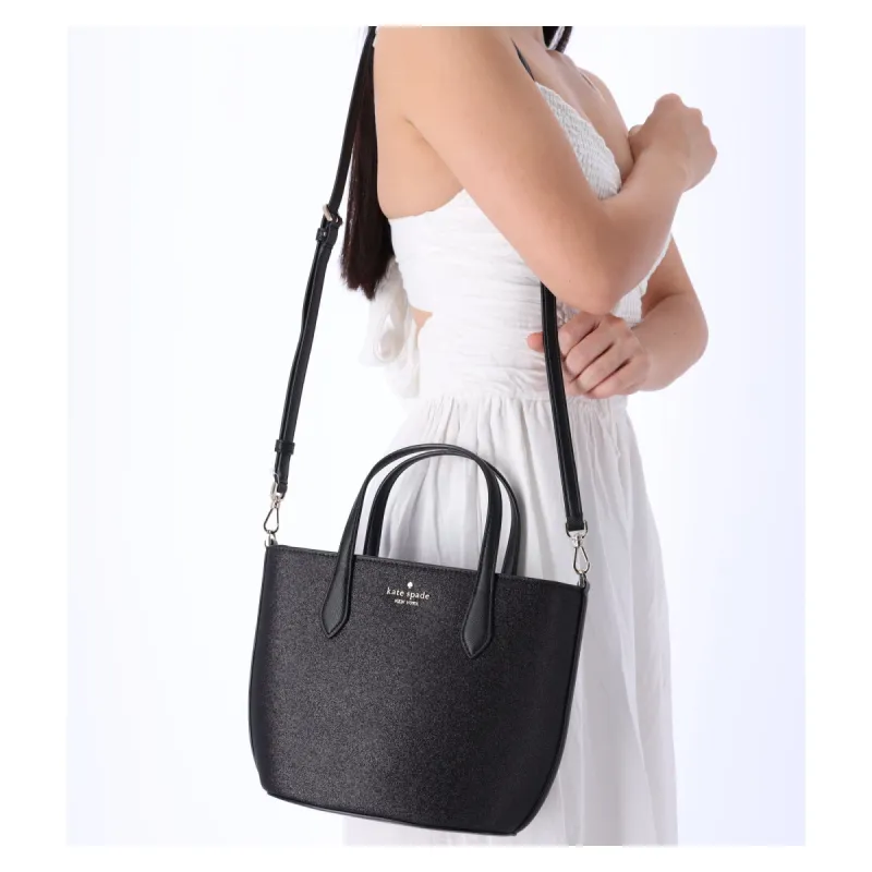 Kate Spade Glitter Glimmer Small Zip Satchel Crossbody Bag Black Holiday sold by Gaby's Bags