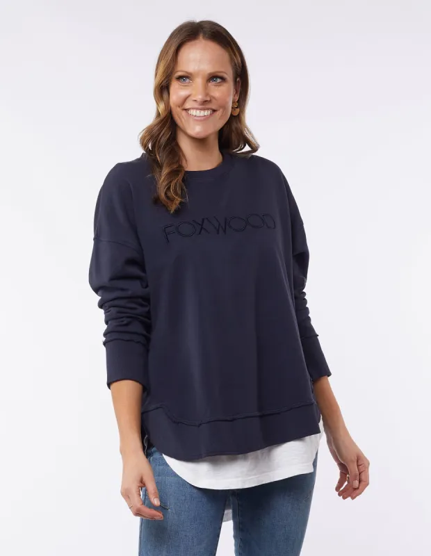 Foxwood Simplified Crew New Navy sold by Shine On