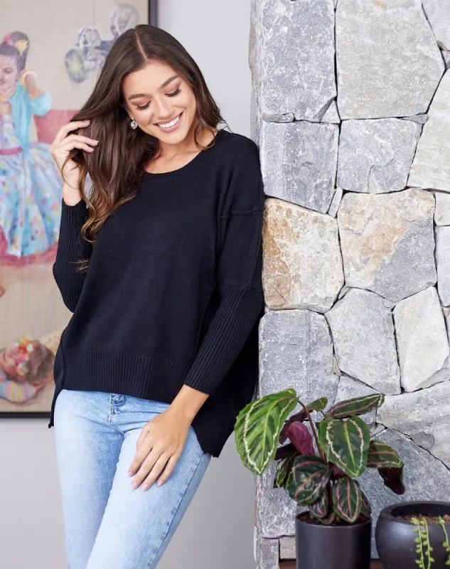 Freez Monique Knit Black sold by Shine On