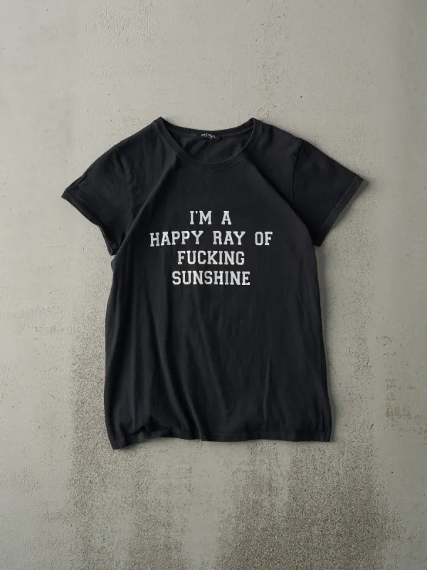 Vintage Y2K Black "Ray of Sunshine" Tee (XS) sold by Rebalance Vintage