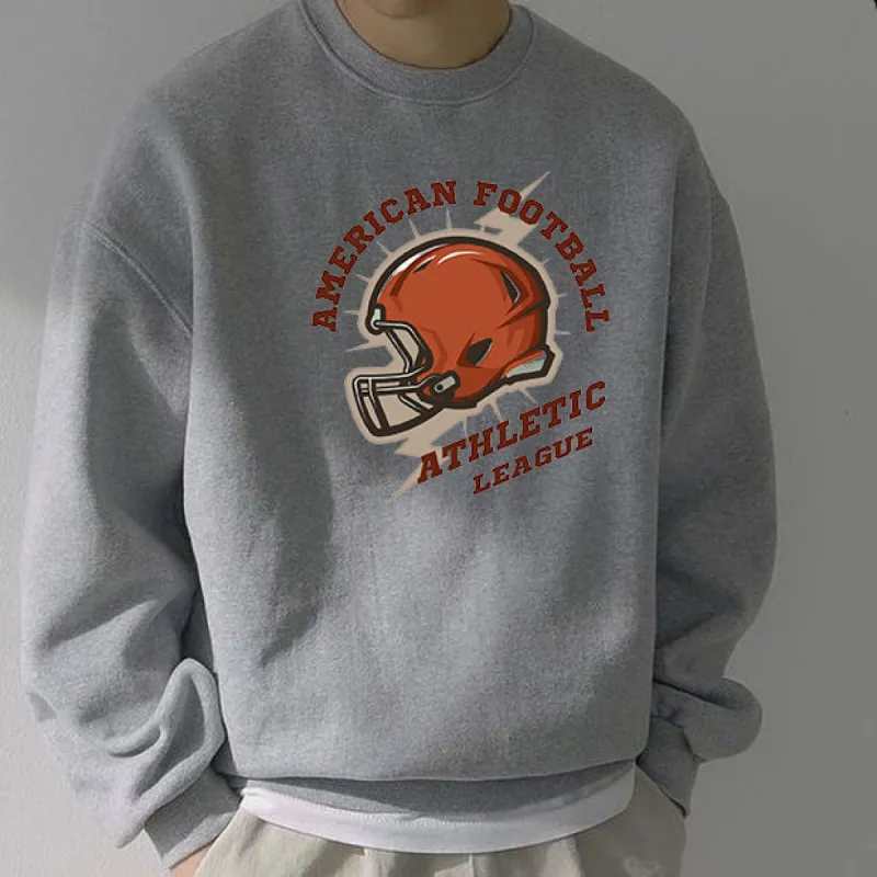 American Football Print Men's Sweatshirt sold by Shopnova