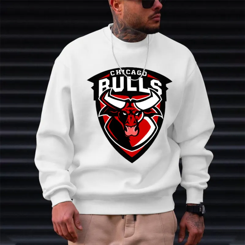 Chicago Bulls Men's Pullover Sweatshirt sold by Shopnova