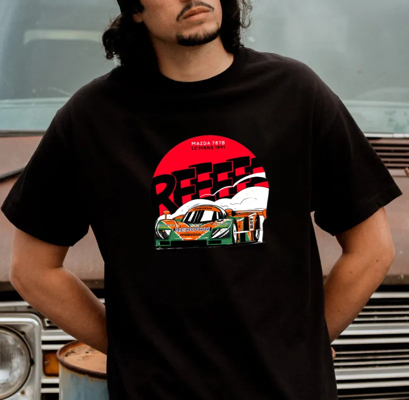 Racing Black Men's Cotton T-shirt sold by Shopnova