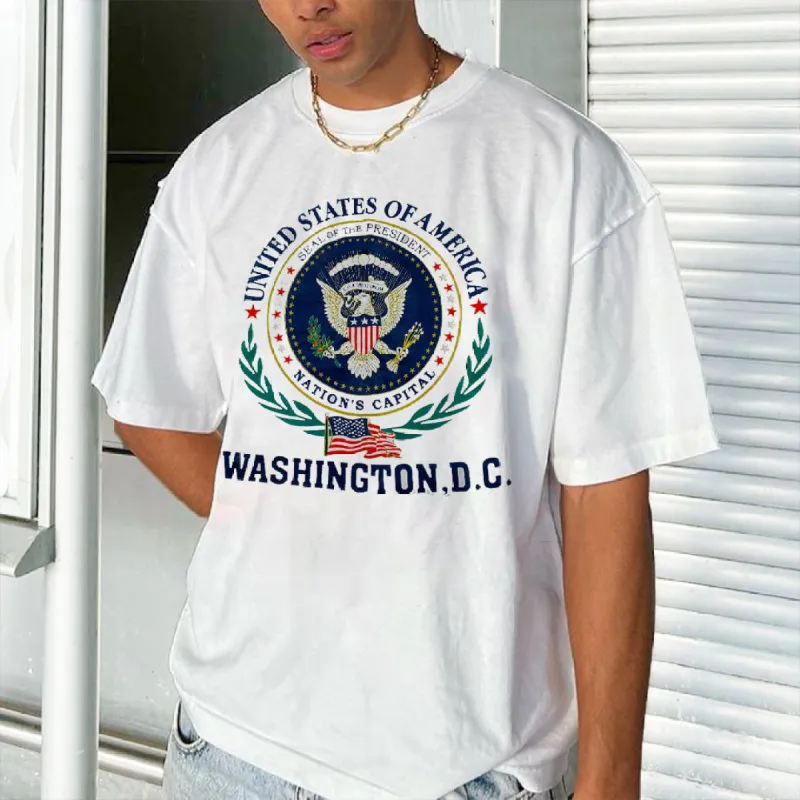 WashinGton D.C Men's Casual Summer T-Shirts sold by Shopnova