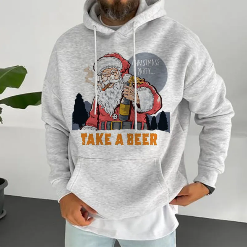 Christmas Party Men's Fashion Oversized Hoodies sold by Shopnova