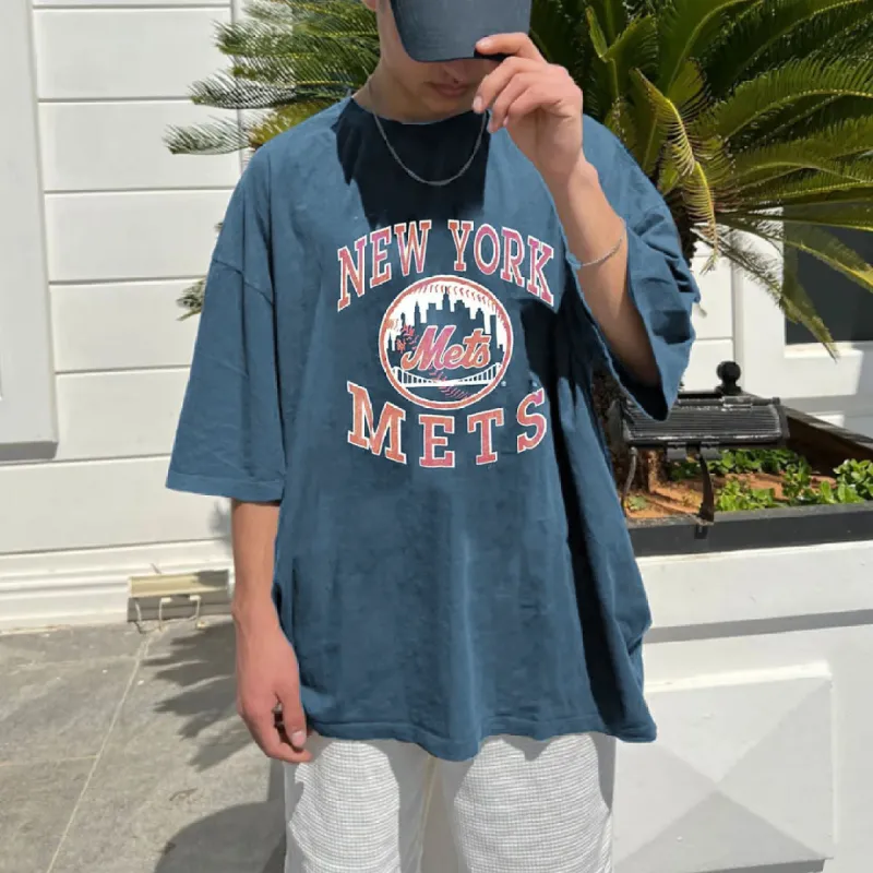 NY Mets Men's Summer Fahsion T-Shirts sold by Shopnova