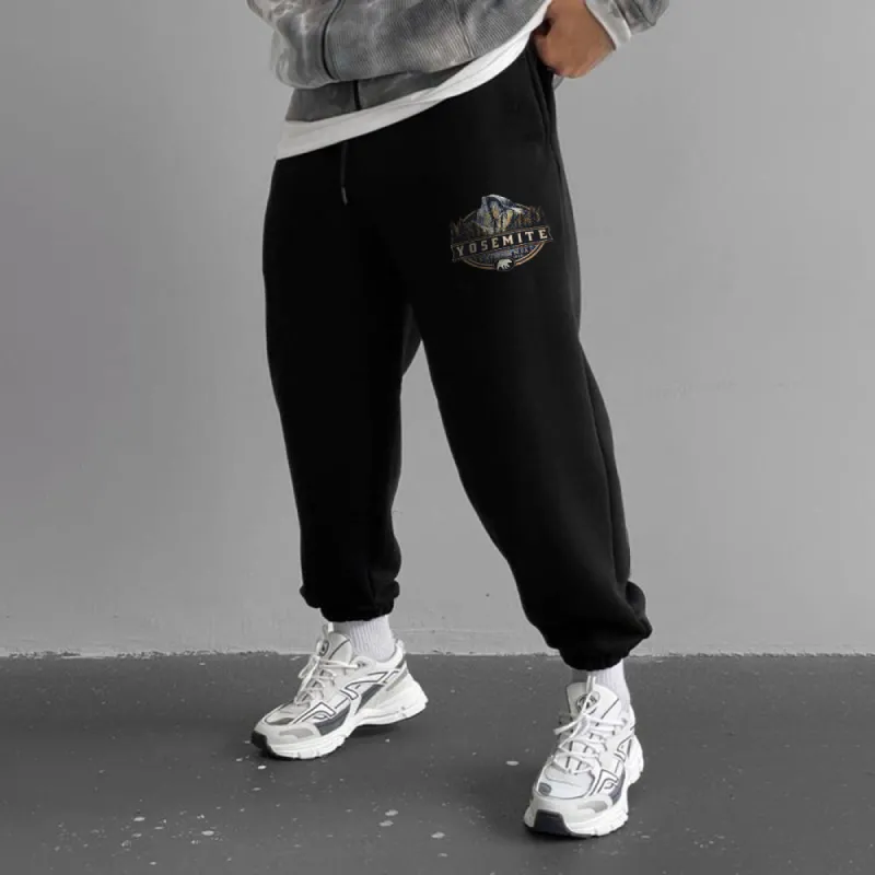 Yosemite Men's Casual Elastic Waistband Fleece Sweatpants sold by Shopnova