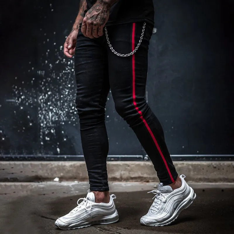 Wool Ripped Patch Denim Pants sold by Shopnova
