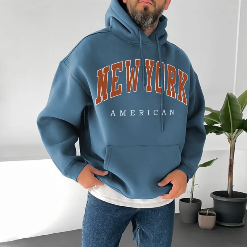 New York Men's Casual Streestwear Hoodies sold by Shopnova