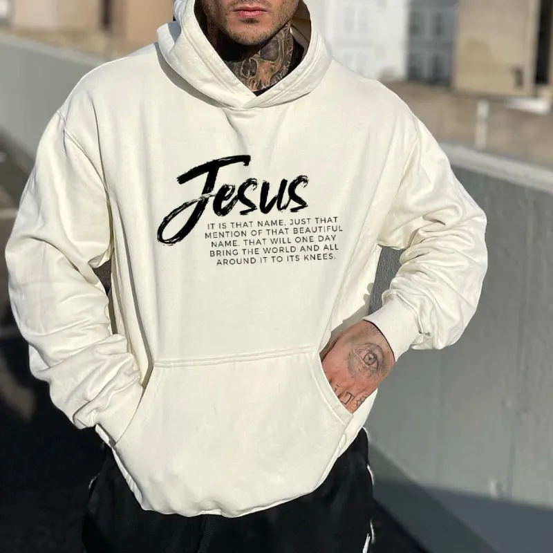 Men's Jesus Printed Oversized Hoodies sold by Shopnova