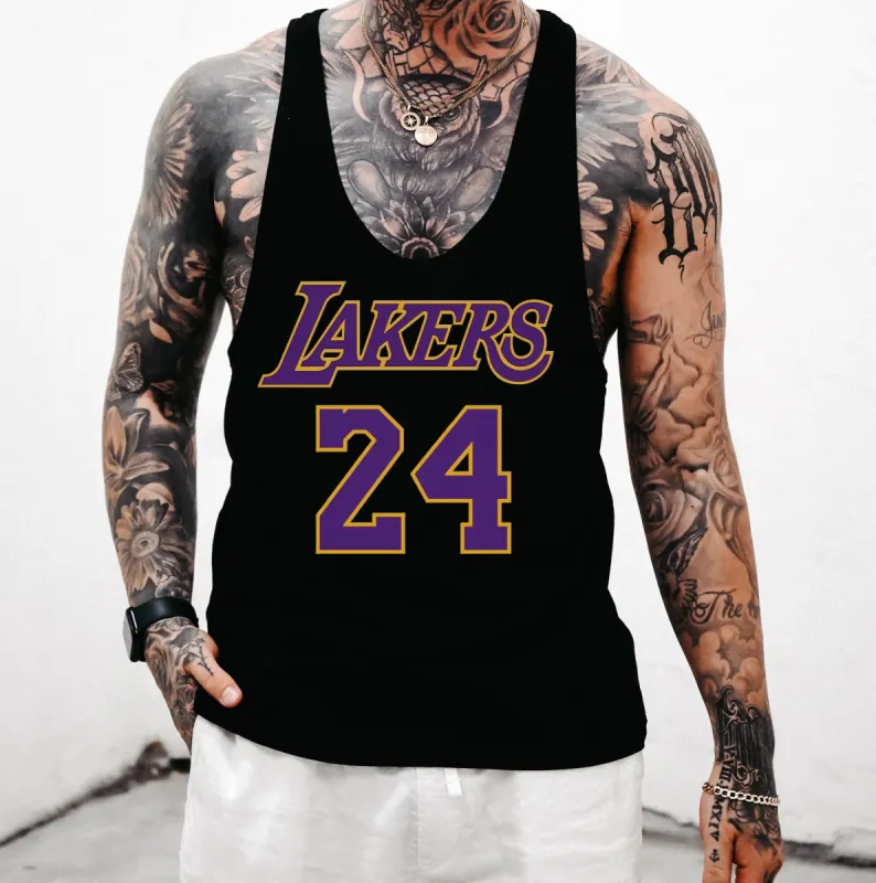 Lakers Men's Sports Casual Tank Top sold by Shopnova