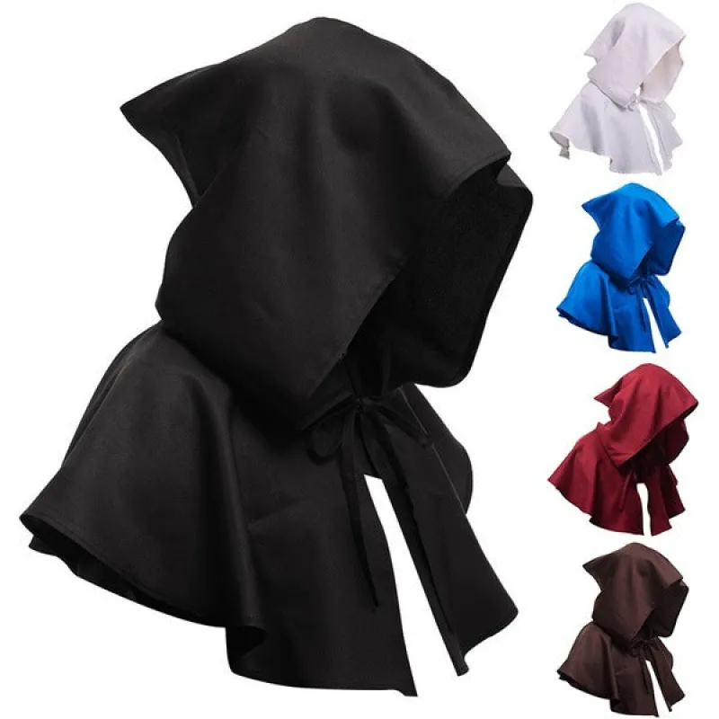 halloween cosplay medieval hood halloween witch with hat sold by Shopnova