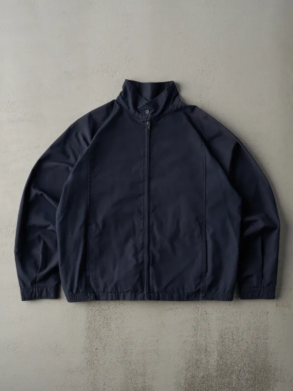 Vintage 80s Navy Blue Harrington Jacket (M) sold by Rebalance Vintage