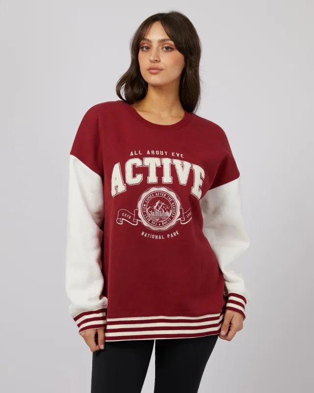 All About Eve National Contrast Crew Port sold by Shine On