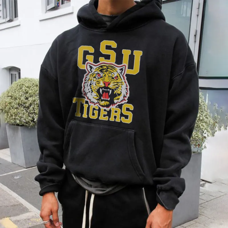 Graphic Print Casual Men's Hoodie Sweatshirt sold by Shopnova