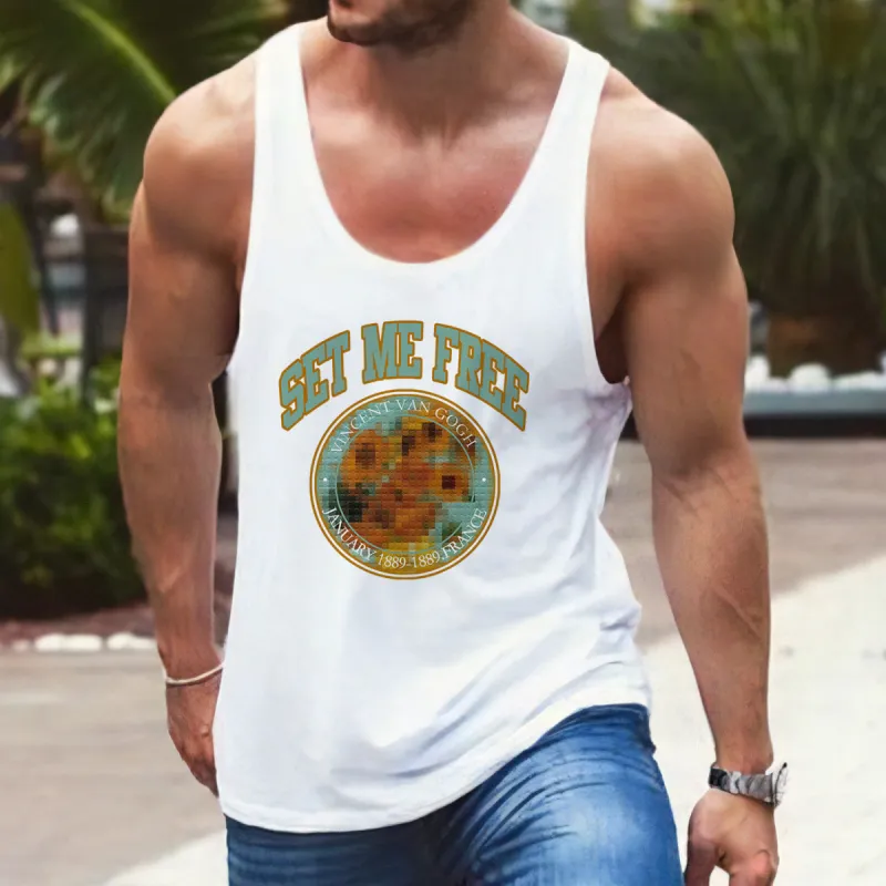 NOVAROPA™  Spoof Art Creative Print Men's Tank Top sold by Shopnova