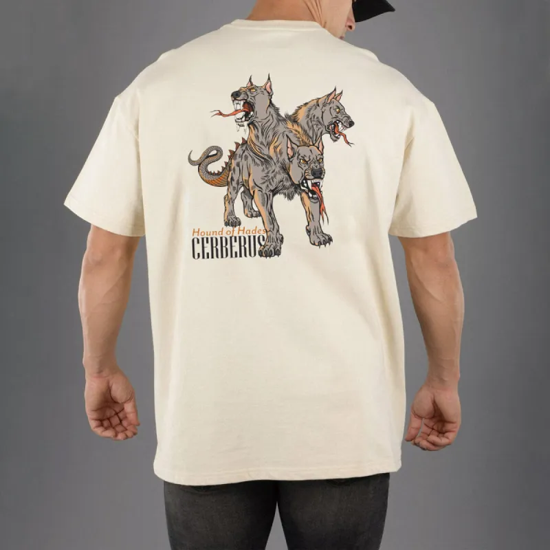 Abstract Graphic Print Casual Loose Men's T-Shirt sold by Shopnova