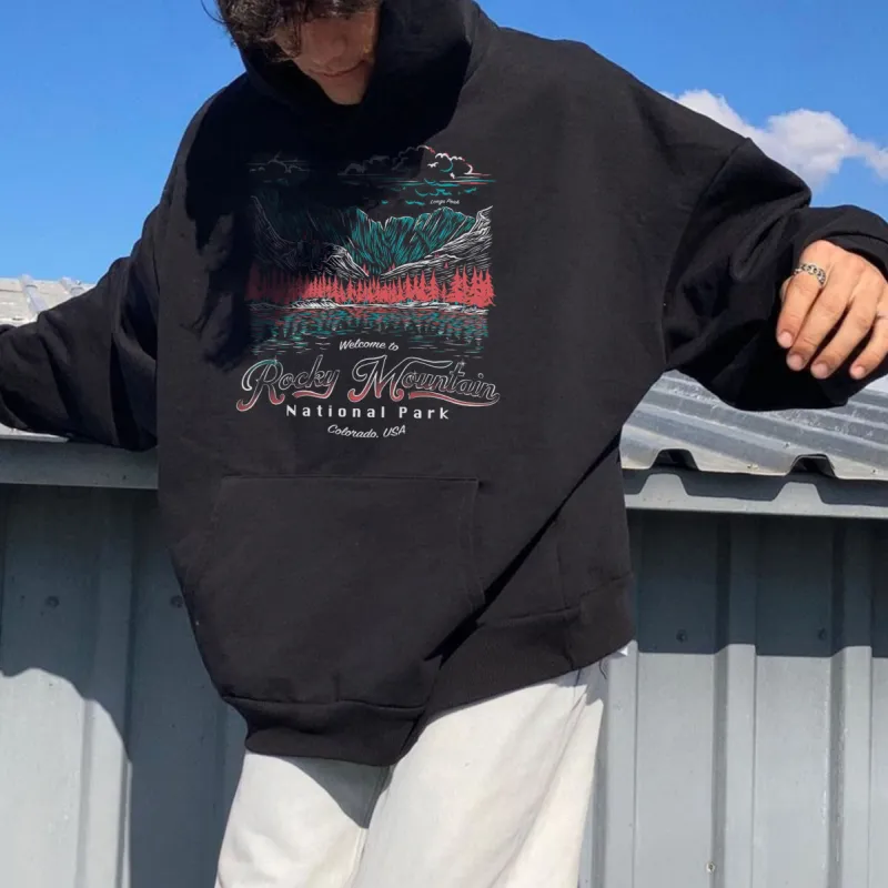 Nature Park Graphics Casual Men's Hoodie Sweatshirt sold by Shopnova