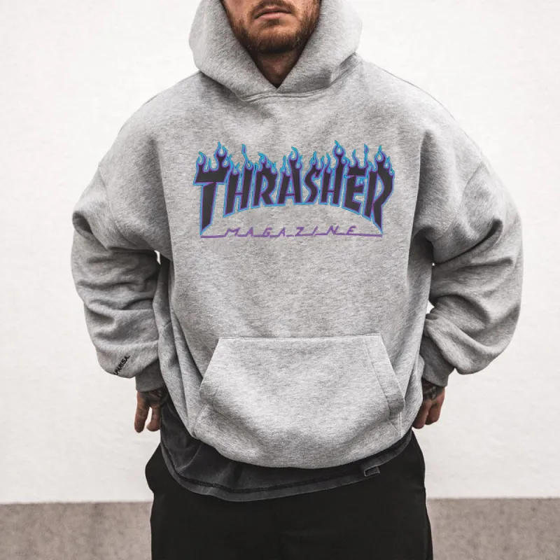 Loose Hooded Casual Long Sleeve Men's Sweatshirt sold by Shopnova