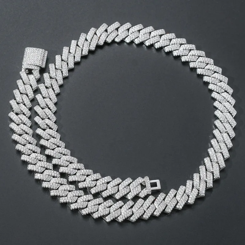 Hip Hop Diamond Bar Cuban Personality Men's Necklace sold by Shopnova