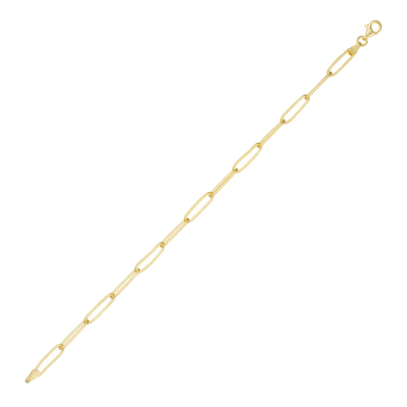 Sterling Silver Rectangular Large Chain Bracelet sold by Spero London