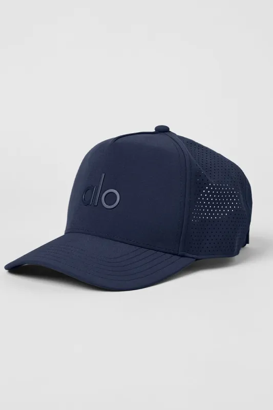 Performance District Trucker Hat - Navy sold by Alo Yoga