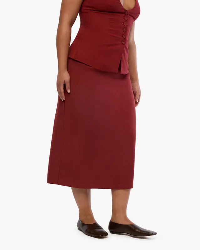 A-line Midi Skirt sold by WeWoreWhat