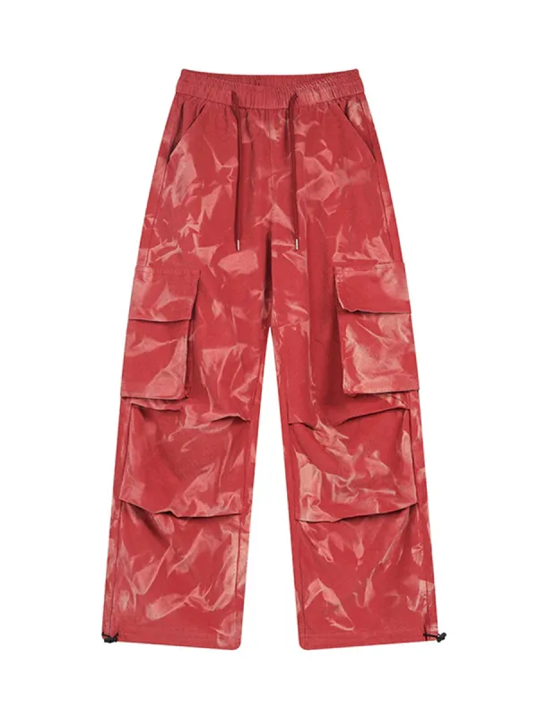 Thesupermade Tie-Dye Corduroy Multi-Pocket Pants - 1880 sold by Thesupermade