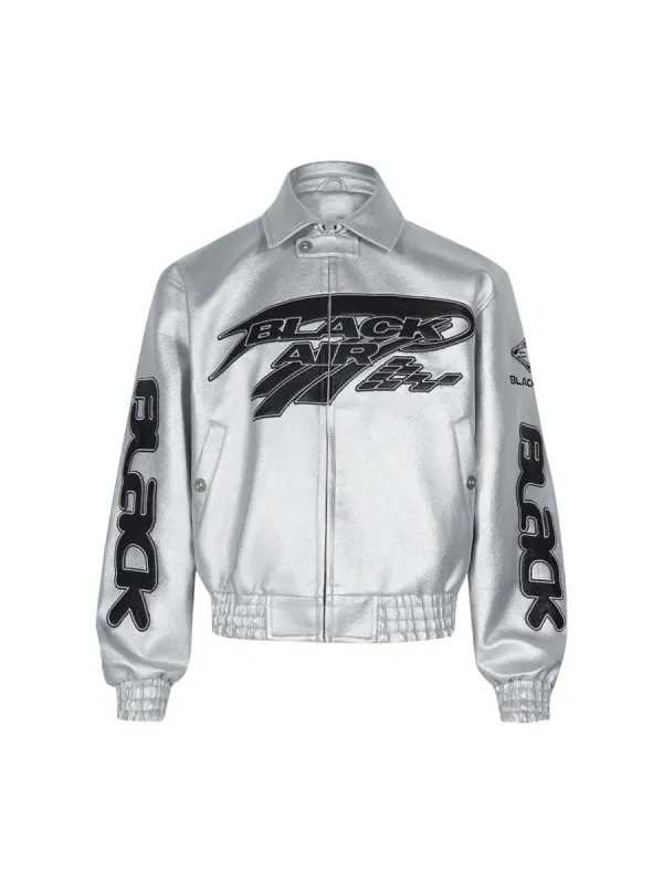 Faux Leather Vintage Street Black Air Jacket - 1821 sold by Thesupermade