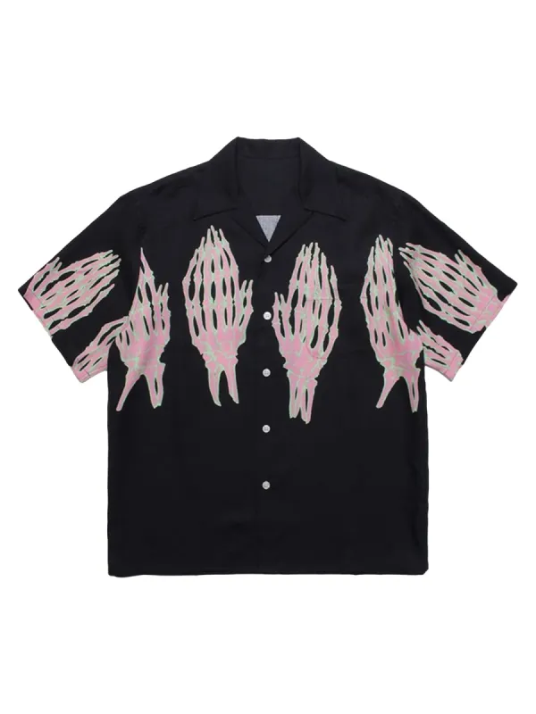 Thesupermade Ghost Hand Ghost Claw Casual Print Shirt sold by Thesupermade