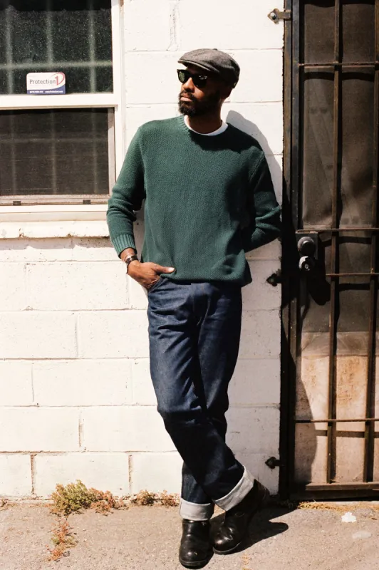 Jacques Waffle Knit Sweater - Pine Needle sold by Sun Diego Boardshops