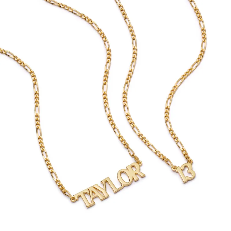 Personalised Name Necklace 18ct Gold Plate (Taylor's Version) sold by Daisy Jewellery